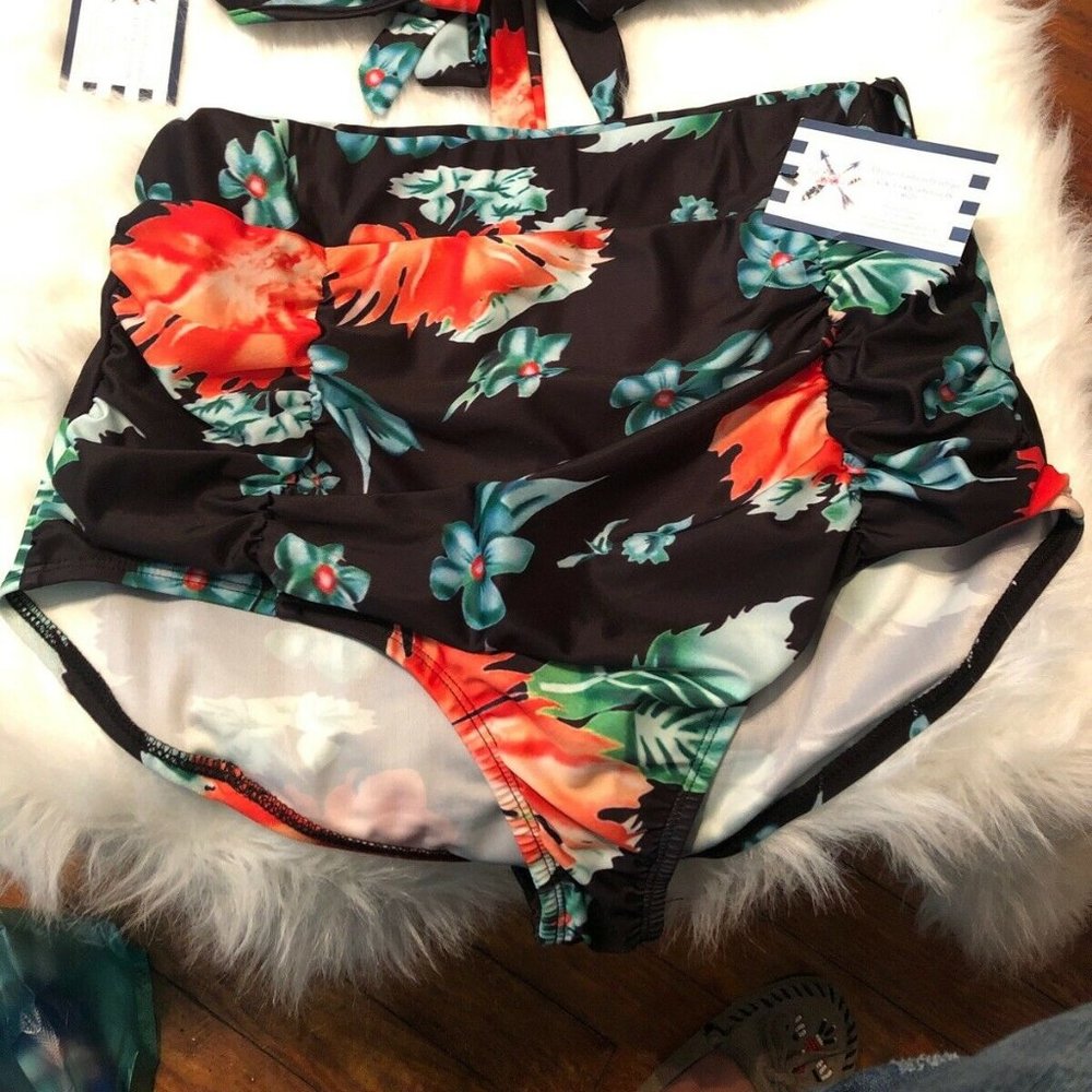 *NWT FROM BOUTIQUE HIGH WAISTED BIKINI XL & SMALL - Picture 3 of 5